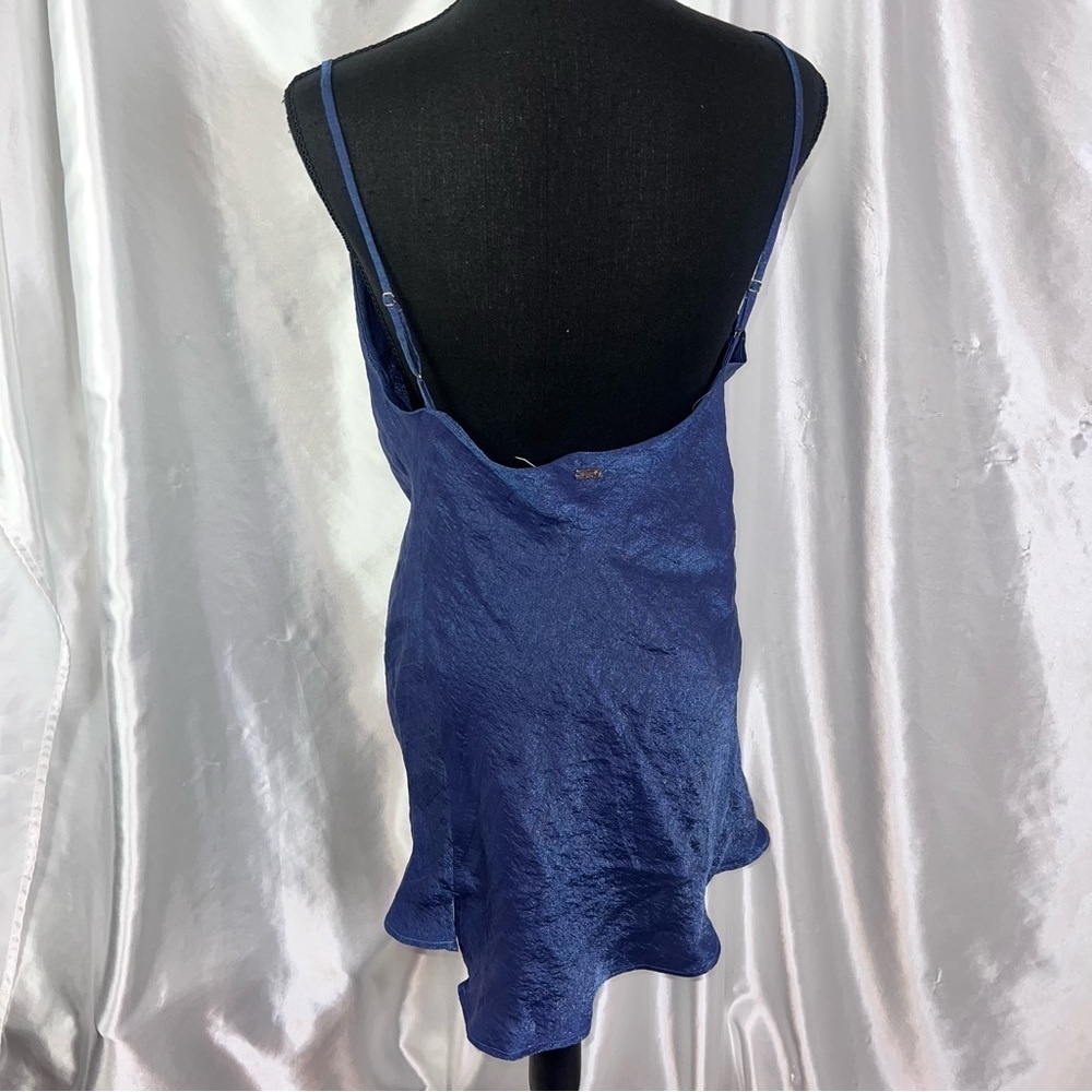 Montazami LA Sparkling Blue Cowl Neck Mini Dress – Glam & Eye-Catching Small - Picture 4 of 9